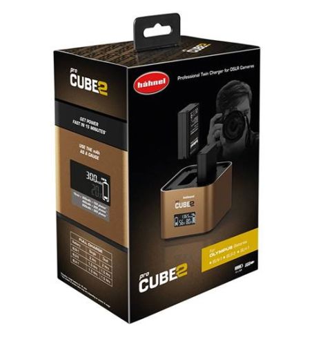 HÄHNEL Cargador ProCube2 DSLR Olympus (BLN-1, BLS-5, BLH-1)
