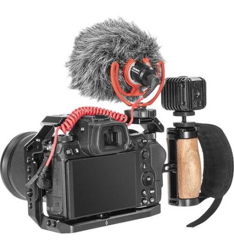 SmallRig Mini mango lateral de madera con montaje de tornillo doble de 1/4"-20  2913 | SRNB225