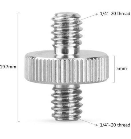 SmallRig 1/4"-20 a 1/4"-20 perno de doble extremo (paquete de 2) 828 | D146921