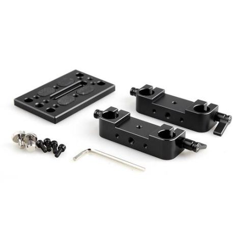 SmallRig Placa de montaje con abrazaderas de varilla dobles de 15 mm 1775 | D163011
