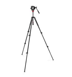 Manfrotto - Kit video MVK500190XV (trípode alum. MT190X + rótula MVH500A 2