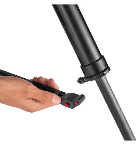 Manfrotto - Estabilizador dual 2 en 1: ras de suelo/media altura para trípodes Fast