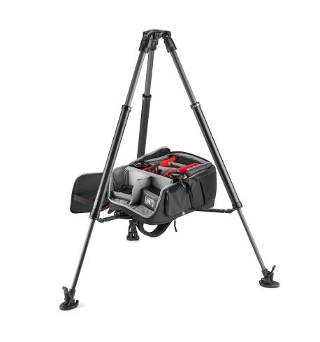 Manfrotto - Estabilizador dual 2 en 1: ras de suelo/media altura para trípodes Fast