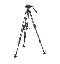 Manfrotto - Kit video c/tríp.alu Fast 645+rót.504X. Estab. Central