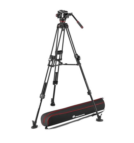 Manfrotto - Kit video c/tríp.alu Fast 645+rót.504X. Estab. Central