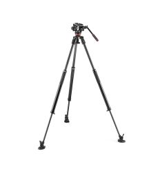 Manfrotto - Kit video con trípode carbono Fast 635 + rótula 504X