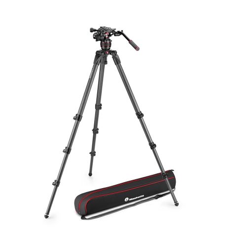 Manfrotto - Kit video con trípode carbono MPRO 536 + Nitrotech 608