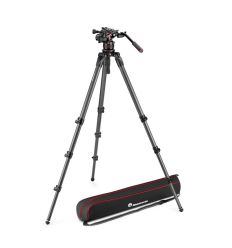 Manfrotto - Kit video con trípode carbono MPRO 536 + Nitrotech 612