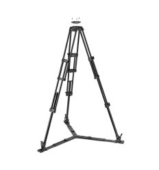 Manfrotto - Tríp. video TWIN. Para semi esfera 100/75 Aluminio. Est. Suelo