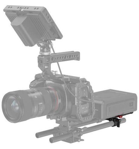 Smallrig Placa de batería V-Lock con abrazadera de barra LWS de 15 mm 3016V | D192521