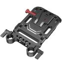 Smallrig Placa de batería V-Lock con abrazadera de barra LWS de 15 mm 3016V | D192521