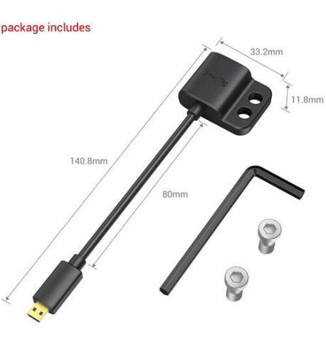 SmallRig Cable adaptador HDMI tipo A a Micro-HDMI macho tipo D  3021 | SRNE416