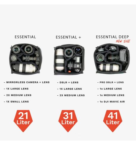 WANDRD PRVKE 41L V3 Paquete fotográfico  ( Negro )