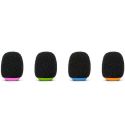 RODE Colors 2 | Juego de parabrisas, anillos y etiquetas codificados por colores para Wireless GO y Lavaliers (juego de 4)