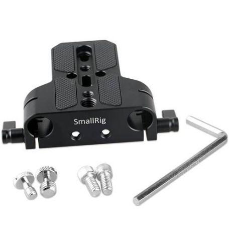 SmallRig Placa base para cámara compacta con abrazadera de varilla LWS de 15 mm SM1674