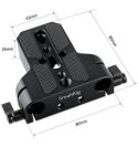 SmallRig Placa base para cámara compacta con abrazadera de varilla LWS de 15 mm SM1674
