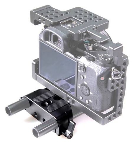 SmallRig Placa base para cámara compacta con abrazadera de varilla LWS de 15 mm SM1674