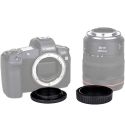 JJC Tapa para cuerpo de cámara y tapa trasera para objetivo | Escoge la marca de tu cámara