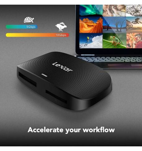 LEXAR Lector de tarjetas Professional CFexpress tipo B/SD USB 3.2 Gen 2