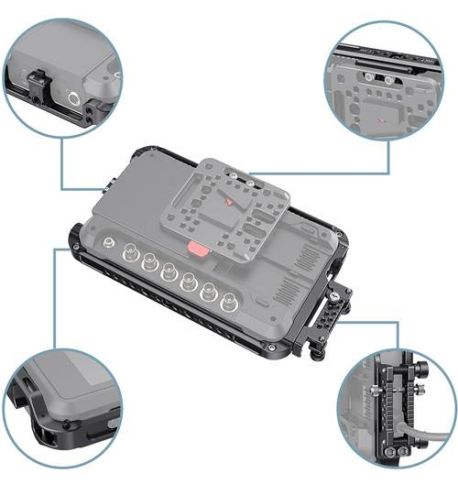 SmallRig | Kit de jaula CMA2409 con parasol para Atomos Shogun 7  D176971