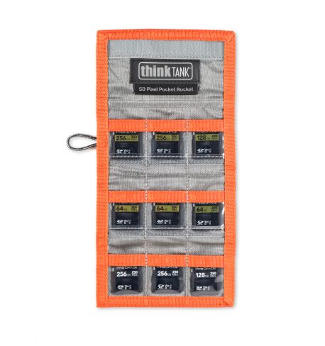 THINK TANK SD Pixel Pocket Rocket™ - grey/orange