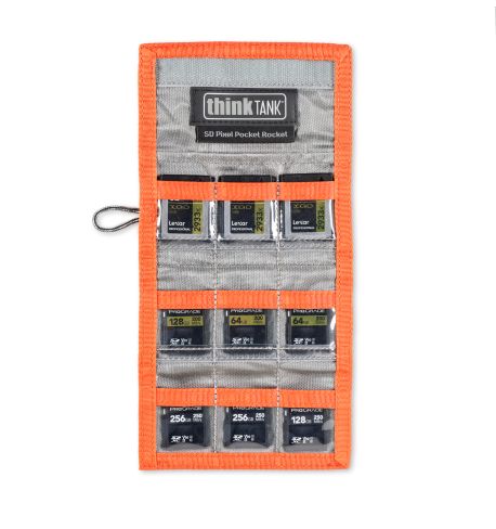 THINK TANK SD Pixel Pocket Rocket™ - grey/orange