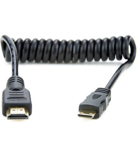 Atomos Cable Mini-HDMI a HDMI de 50cms en espiral (ATOMCAB009)