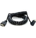 Atomos Cable Full-HDMI a Micro-HDMI en ángulo recto de 50cms en espiral (ATOMCAB013)