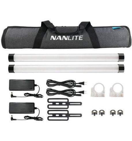 NANLITE PavoTube II 15X RGB LED con bateria (kit de 2 luces)