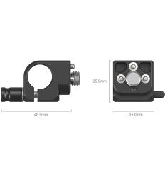 SmallRig Abrazadera de Varilla Individual de 15 mm con soporte para accesorios ARRI 4171 | D226961 2
