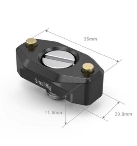 SmallRig Riel con tornillo de localización para ARRI NATO 35 mm 2501 | D175001