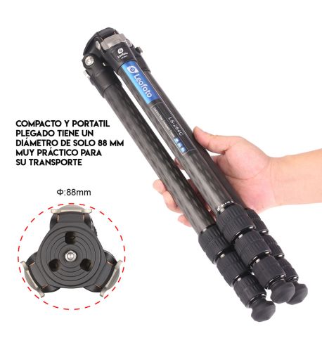 LEOFOTO TRÍPODE DE
CARBONO LS-223C