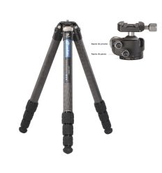 LEOFOTO KIT TRÍPODE DE CARBONO LS-324C Y
ROTULA LH-40 2