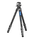 LEOFOTO KIT TRÍPODE DE CARBONO LS-324 PRO CON RÓTULA LH-40R