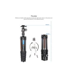 LEOFOTO KIT TRÍPODE DE CARBONO LX-225CT Y RÓTULA XB-32 2