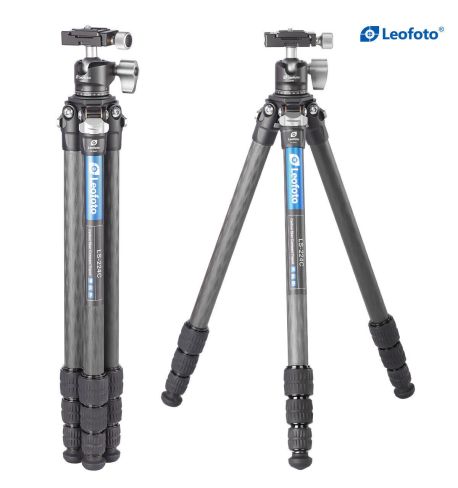 LEOFOTO KIT TRÍPODE DE CARBONO LY-224C NEGRO Y ROTULA LH-25