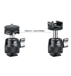 LEOFOTO MINI RÓTULA F-19 CON ZAPATA PARA FLASH