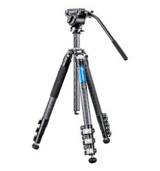 LEOFOTO KIT TRÍPODE DE CARBONO LV-284C Y RÓTULA BV-5