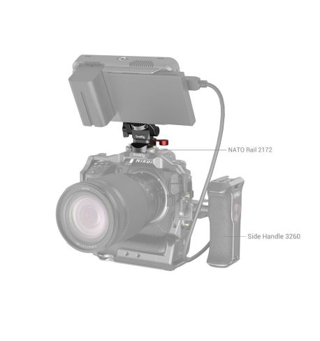 SmallRig Soporte de monitor ajustable giratorio e inclinable con abrazadera NATO 2906 | D184551