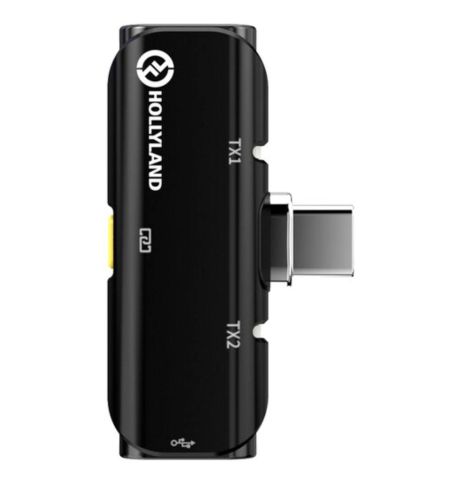 HOLLYLAND LARK MAX DUO BLACK + 2 Lavaliers | Sistema de micrófono inalámbrico  HL0082