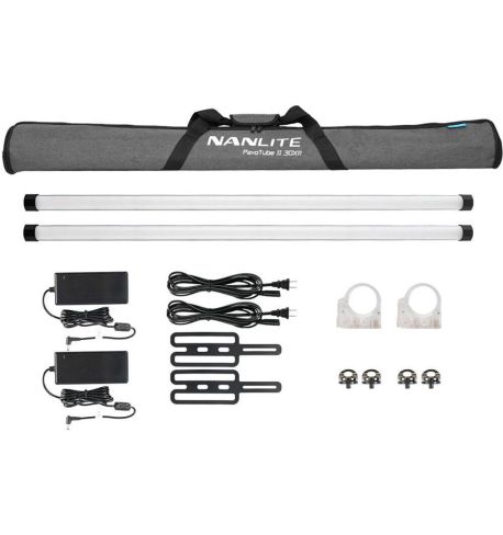 NANLITE PAVOTUBE II 30XR Kit 2 unds. con Batería | NA1520272KIT