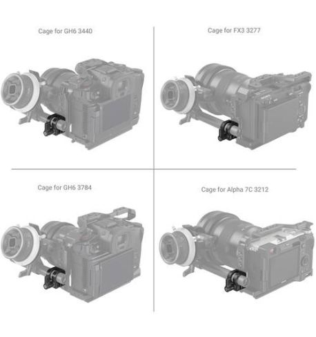 SmallRig Abrazadera de varilla única de 12 mm/15 mm 3598