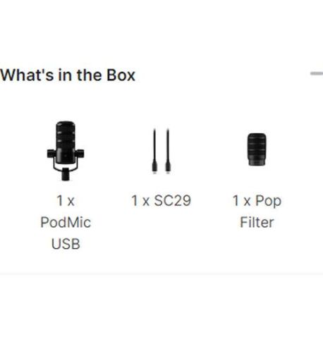 RODE PodMic | Micrófono de transmisión dinámico USB y XLR
