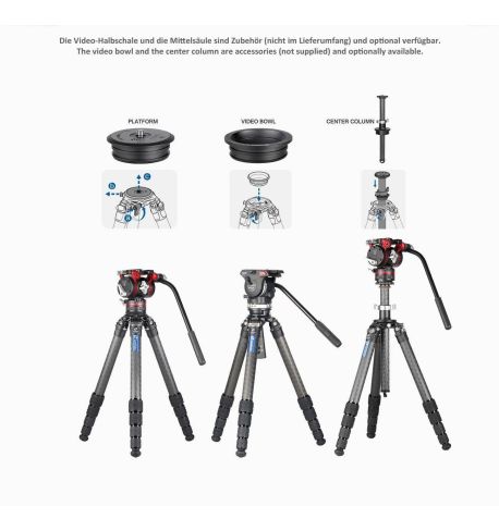 LEOFOTO TRÍPODE DE CARBONO LM-405C