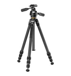 Vanguard Veo 5 264CPS38 - Trípode de viaje de carbono, rótula de 3 vías