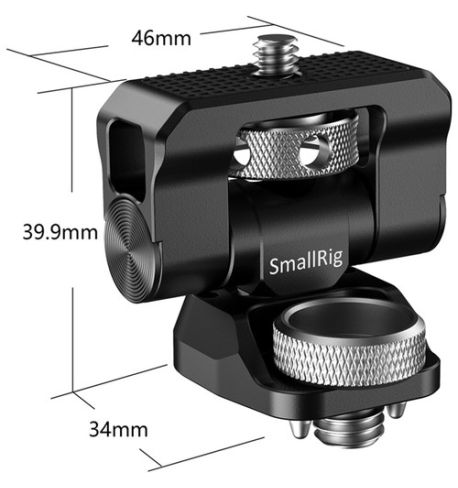 SmallRig Soporte para monitor giratorio e inclinable con soporte estilo ARRI  BSE2348
