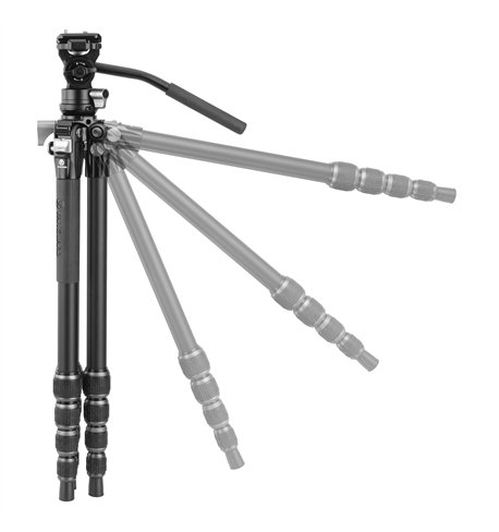 Vanguard Alta Pro 3VLT 235AV10 - Trípode de vídeo compacto de aluminio, rótula Veo PV-10