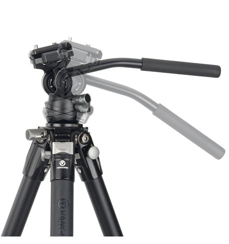 Vanguard Alta Pro 3VLT 235AV12 - Trípode de vídeo compacto de aluminio, rótula Veo PV-12