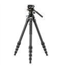 Vanguard Alta Pro 3VLT 235CV10 - Trípode de vídeo compacto de carbono, rótula Veo PV-10