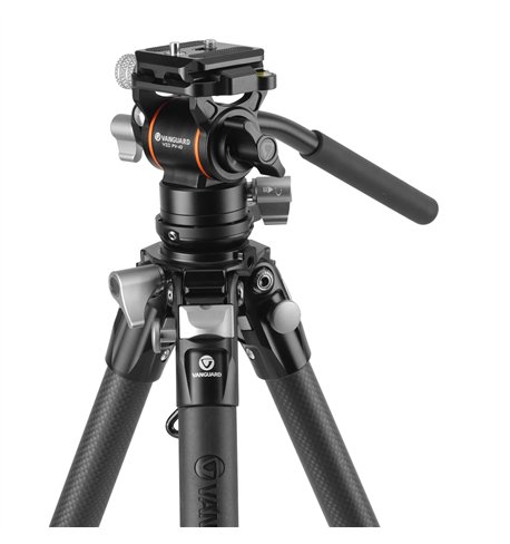 Vanguard Alta Pro 3VLT 235CV10 - Trípode de vídeo compacto de carbono, rótula Veo PV-10